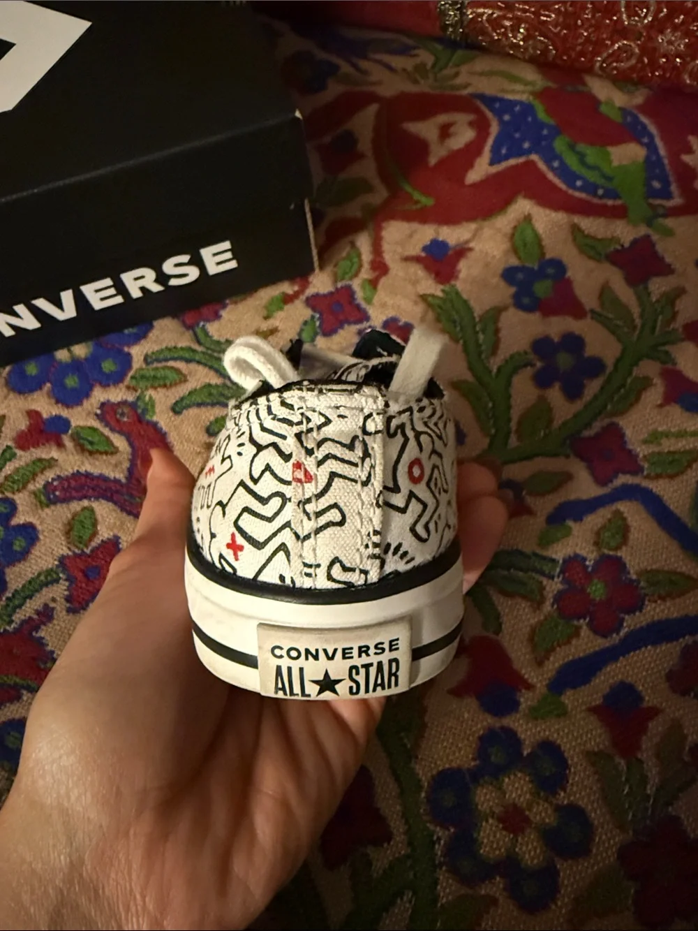 Converse Infant White/Black Low-Top Sneakers